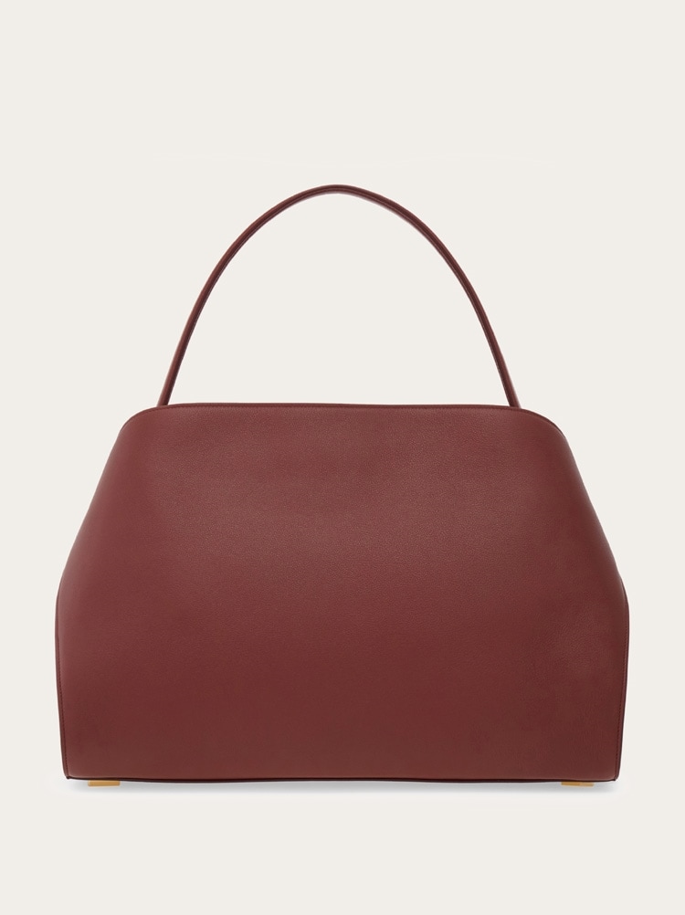 【関税&送料込】Salvatore Ferragamo Leather Large Hug Soft S Hug soft bicolor shoulder bag (M) - Women | Ferragamo