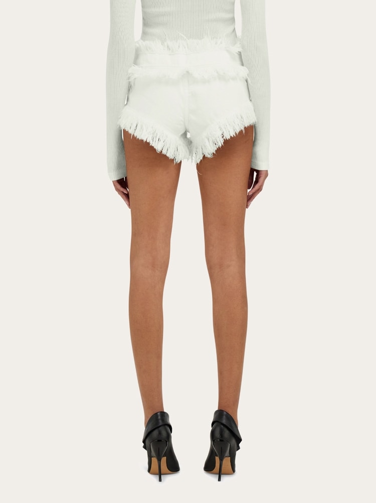 Frayed denim shorts Gallery image 4