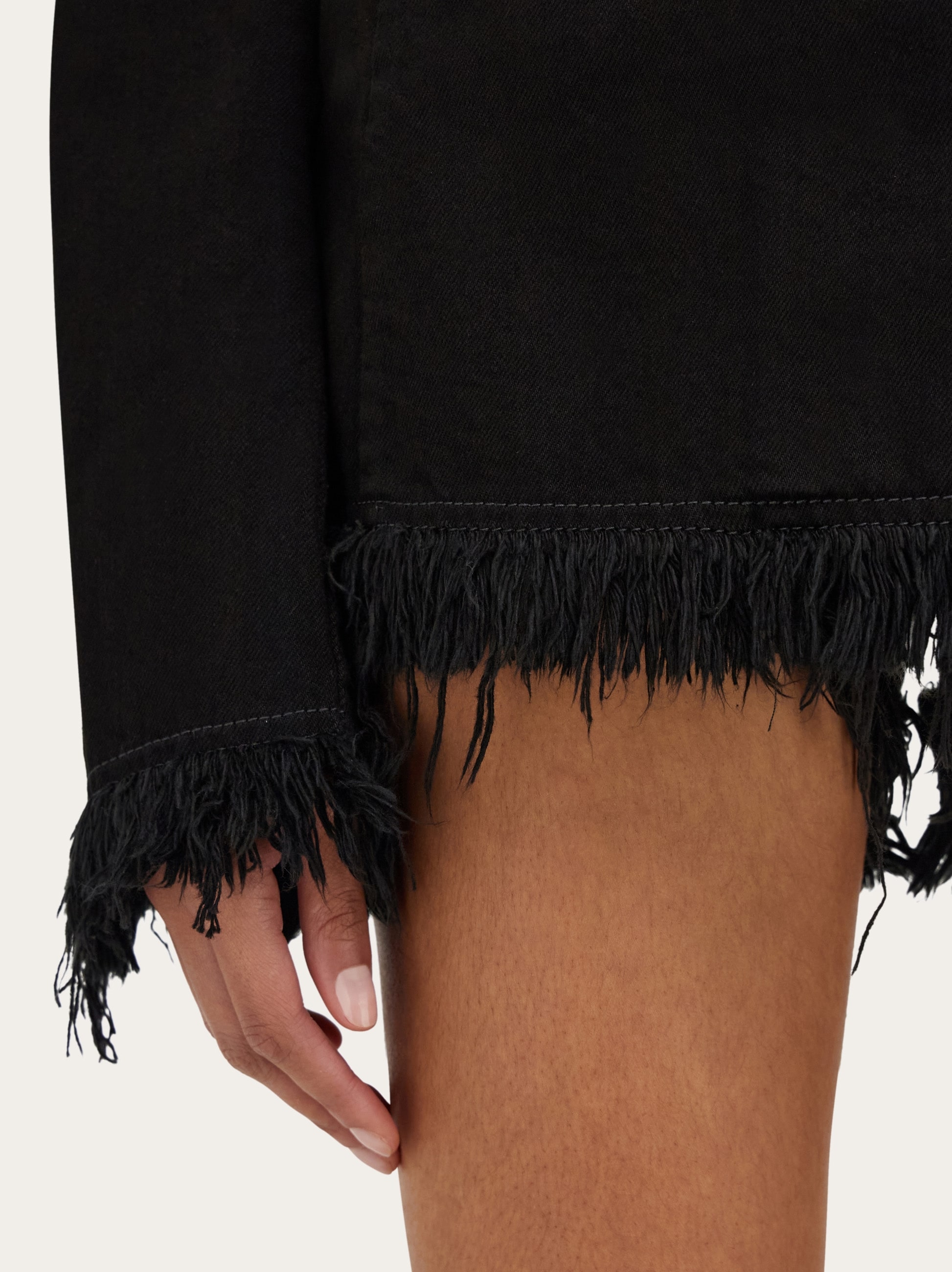 Cotton blazer with fringe detail - Women | Ferragamo