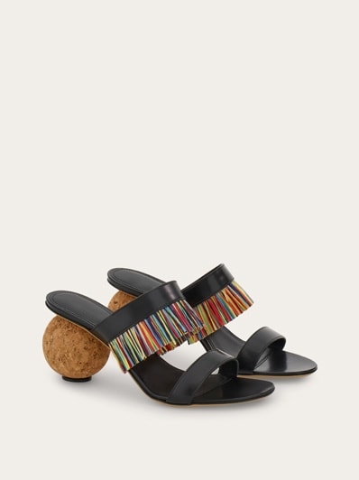 Ferragamo ハングル Fringed sandal - Women | Ferragamo
