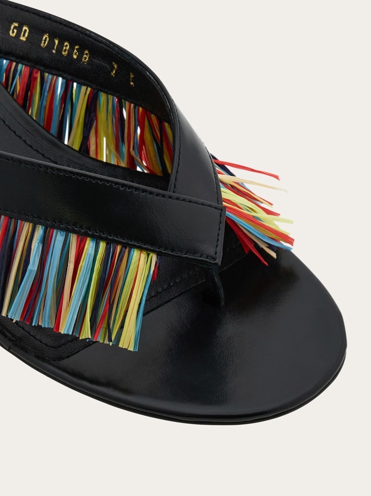 Fringed thong sandal Gallery image 6