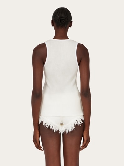 Vest with sculptural neckline - Women | Ferragamo