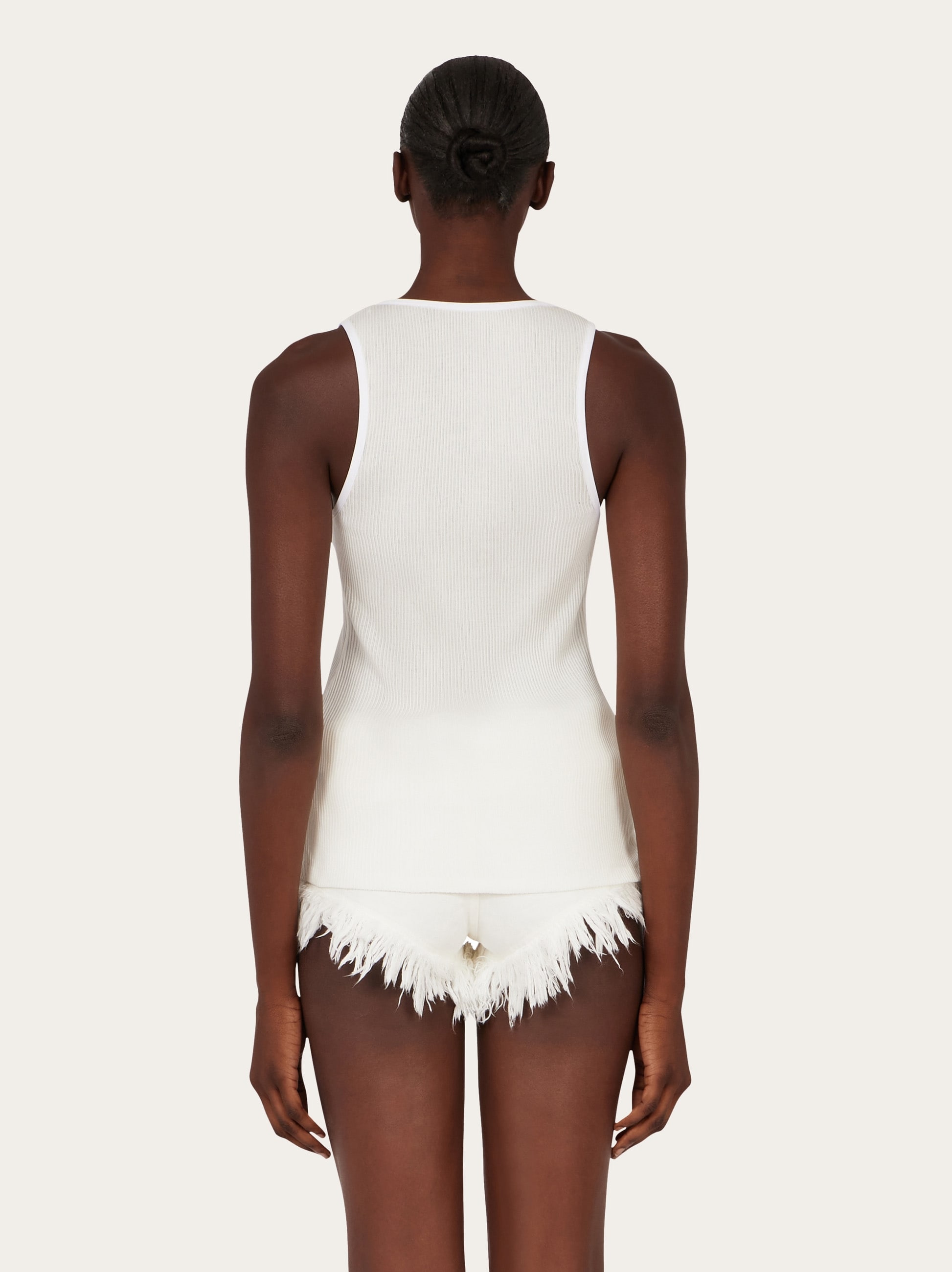 Vest with sculptural neckline - Women | Ferragamo