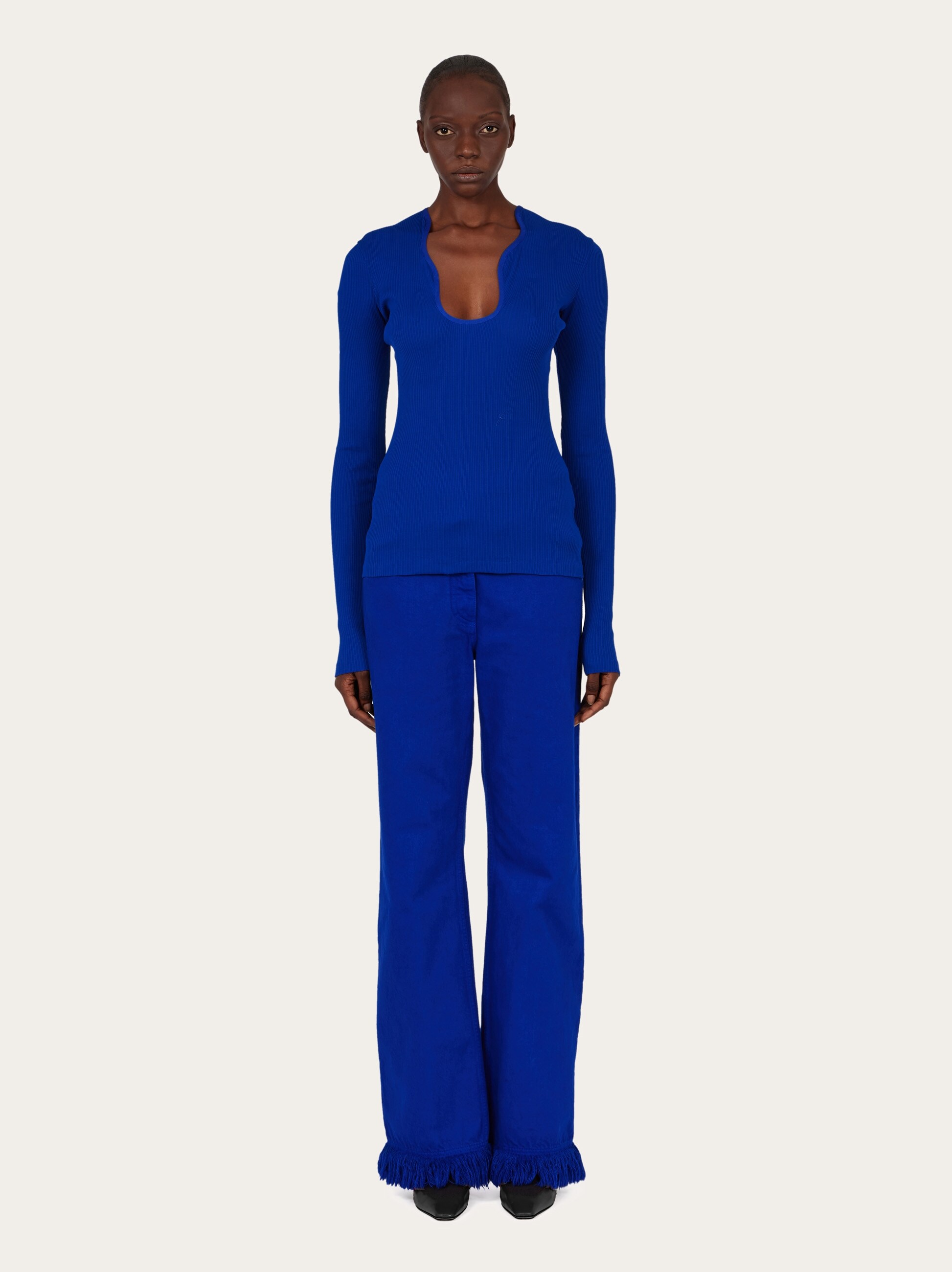 Top with rippled neckline - Women | Ferragamo