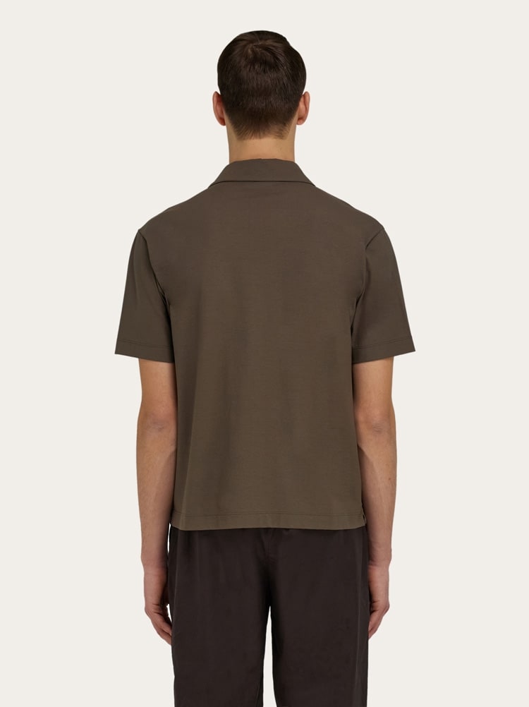 Crêpe voile polo shirt Gallery image 3
