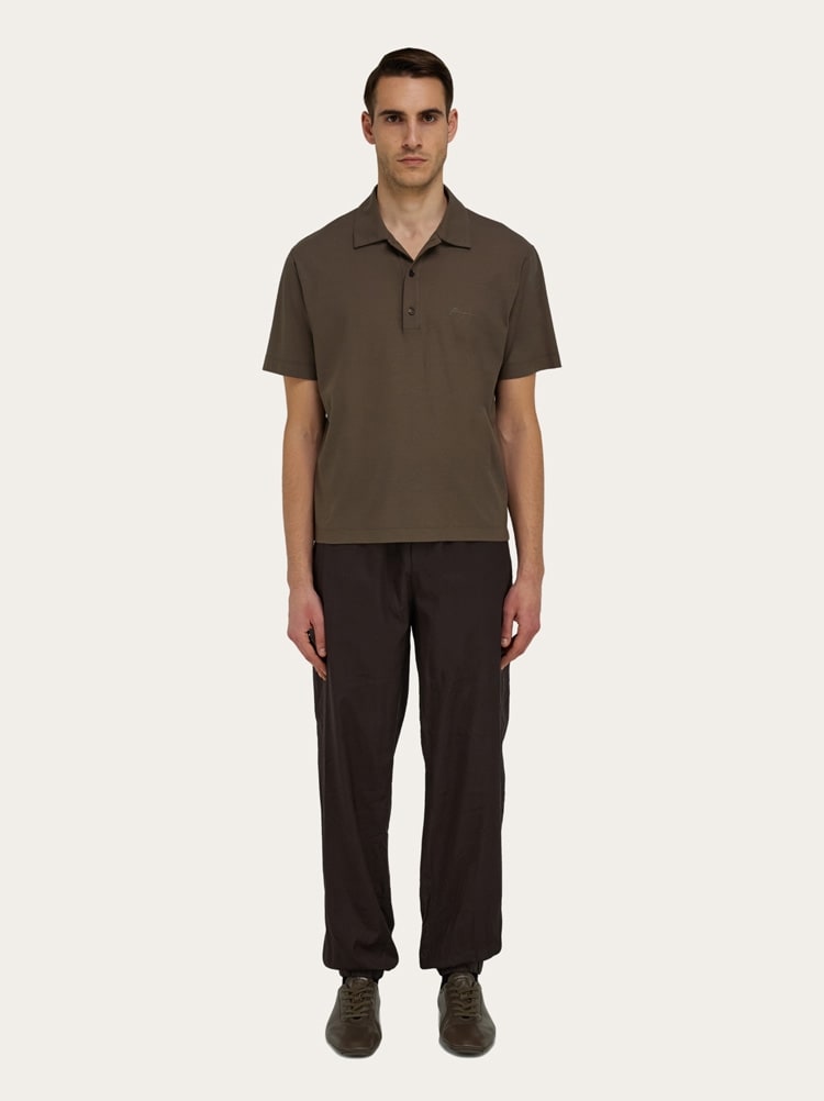 Crêpe voile polo shirt Gallery image 5