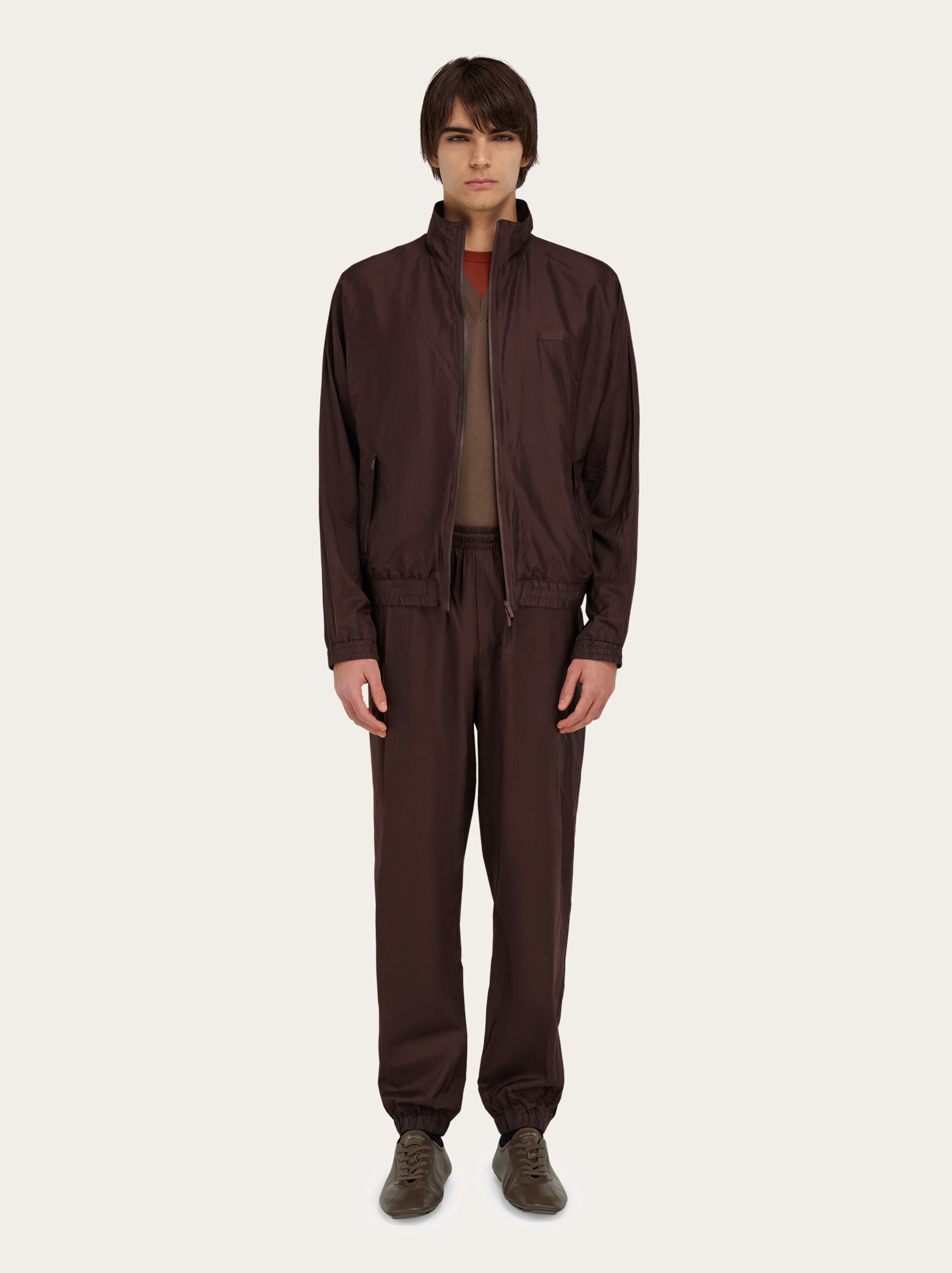 パンツ SALVATORE FERRAGAMO WOOL, SILK AND LINEN BLEND TROUSERS Salvatore Ferragamo Silk and Linen Wide Pants women