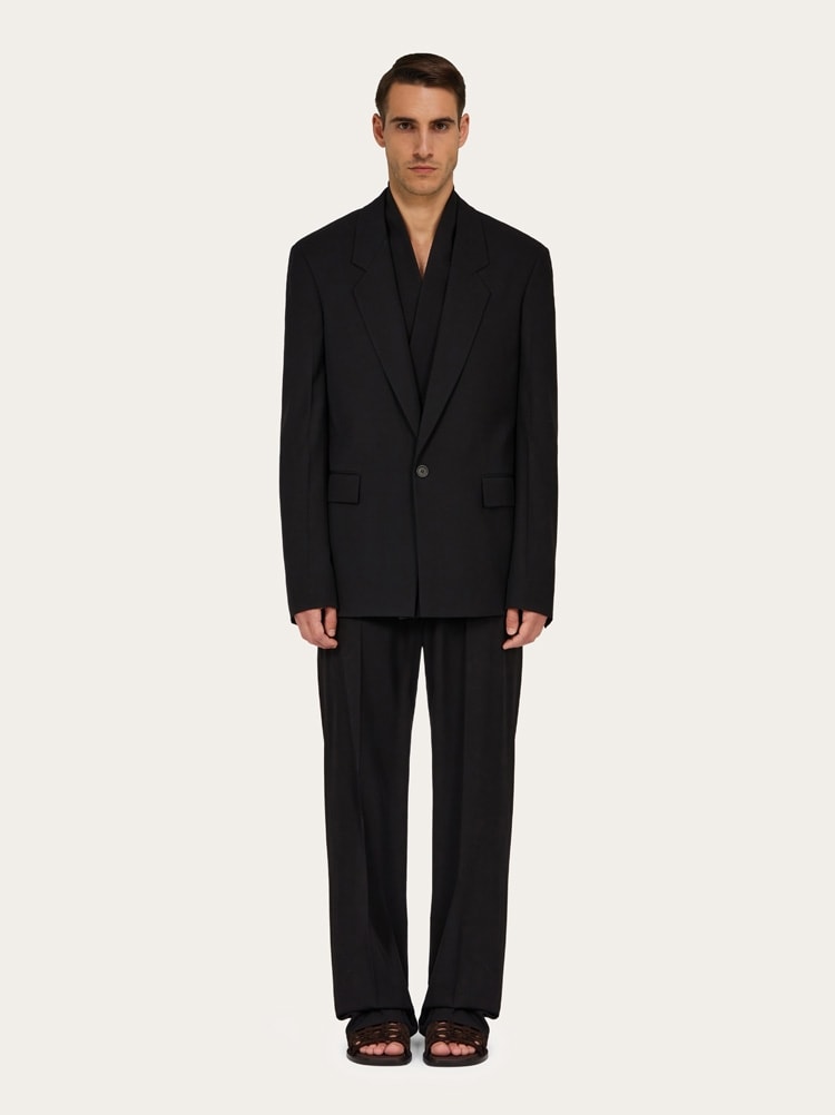 パンツ FERRAGAMO SS24 Tuxedo pants (770080 NERO) 21851854_51950460_600.jpg