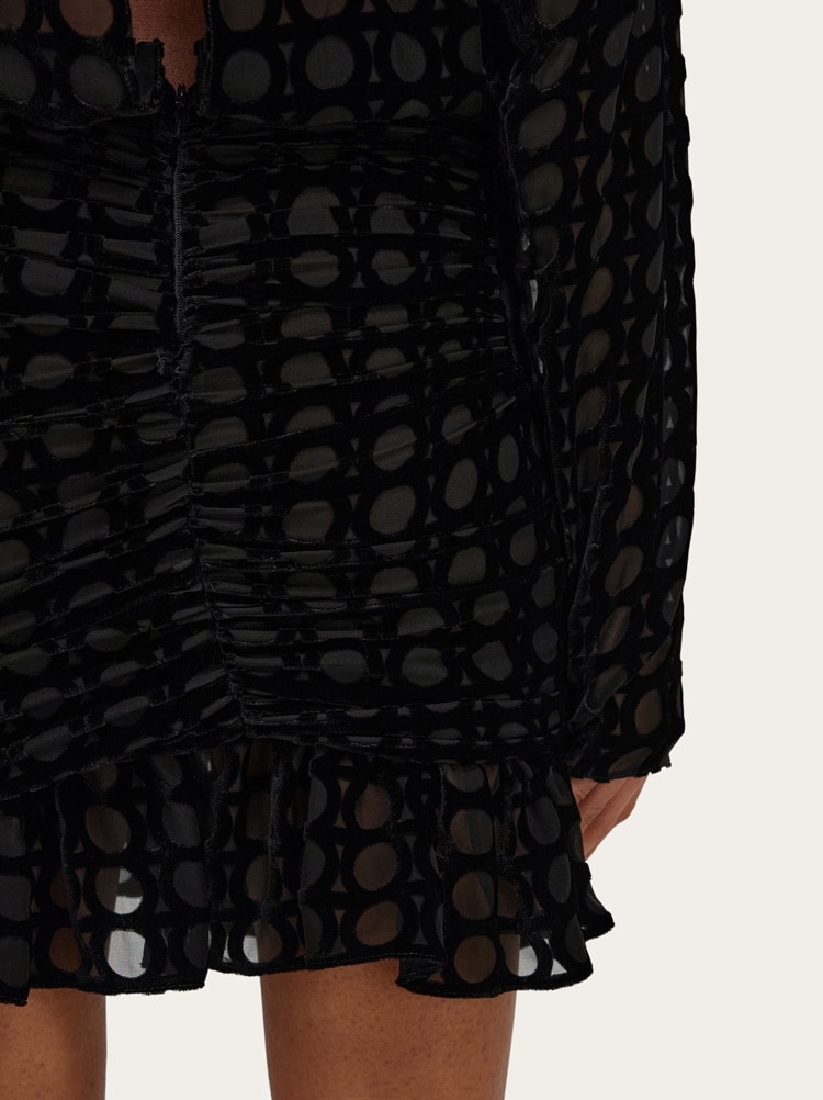 Devoré velvet mini dress Gallery image 7