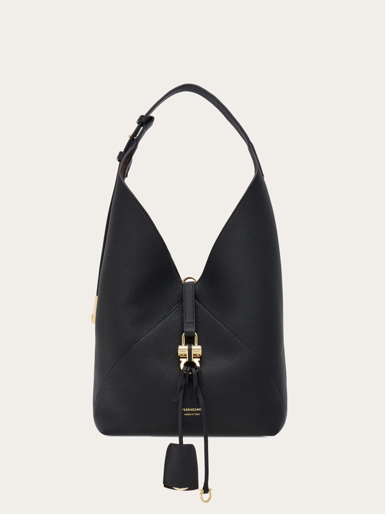 V-shaped hobo bag (M) Gallery image 1