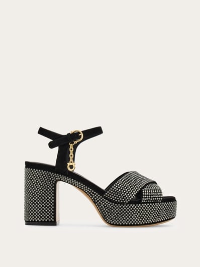 Crystal platform sandal - Women | Ferragamo