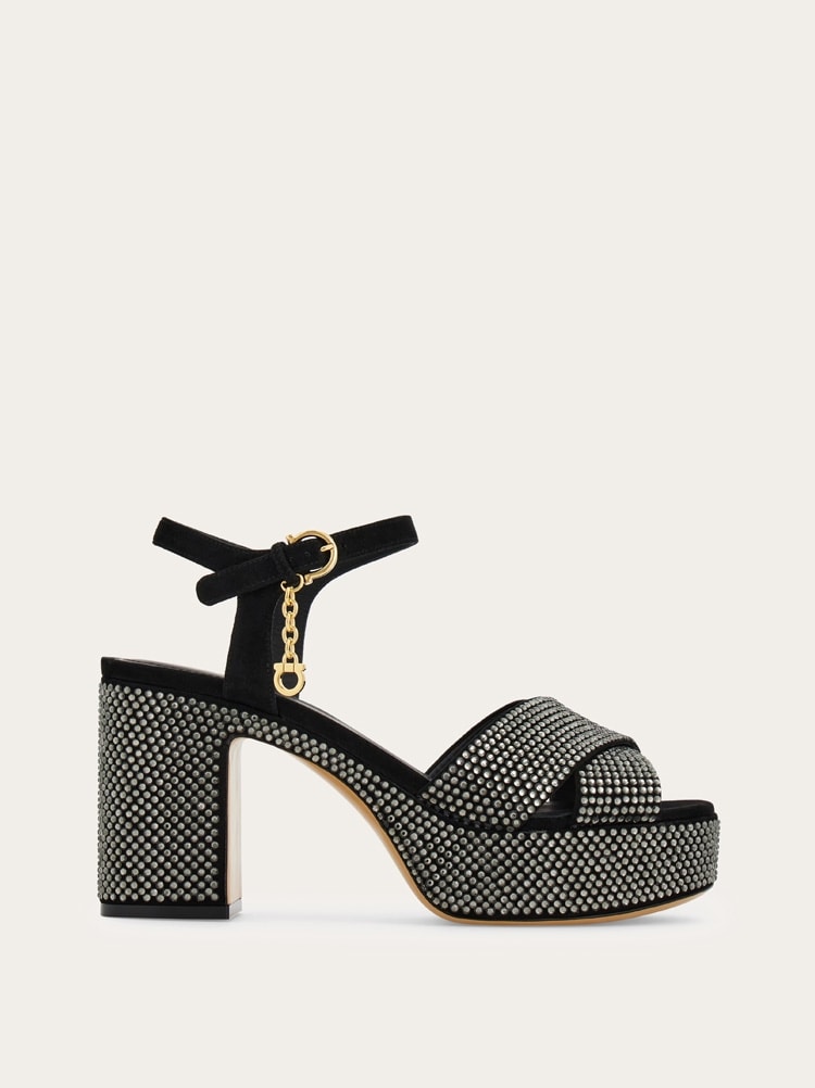Crystal platform sandal Gallery image 1