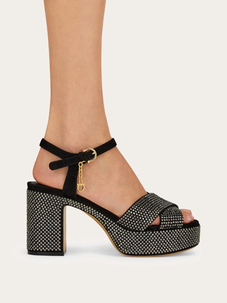 Crystal platform sandal Gallery image 4