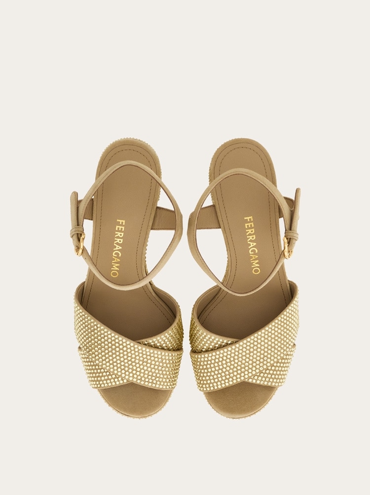 Crystal platform sandal Gallery image 3