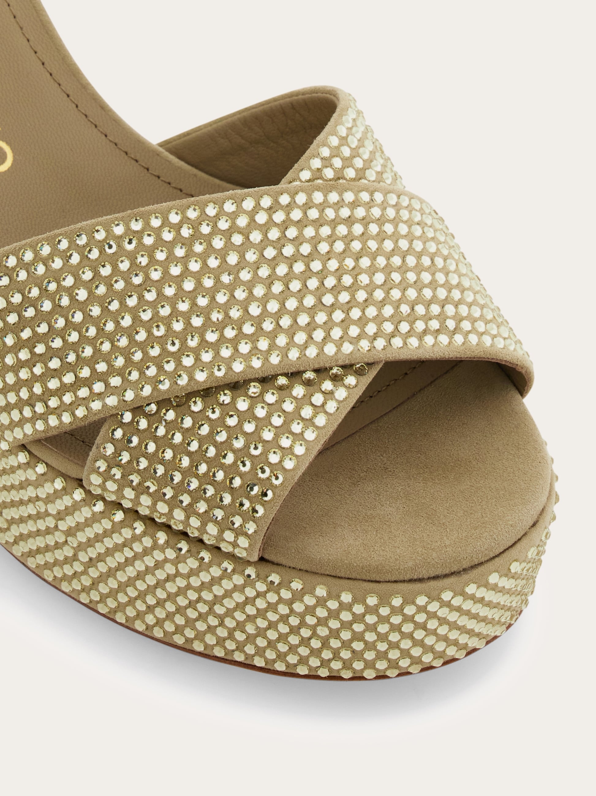 Crystal platform sandal - Women | Ferragamo