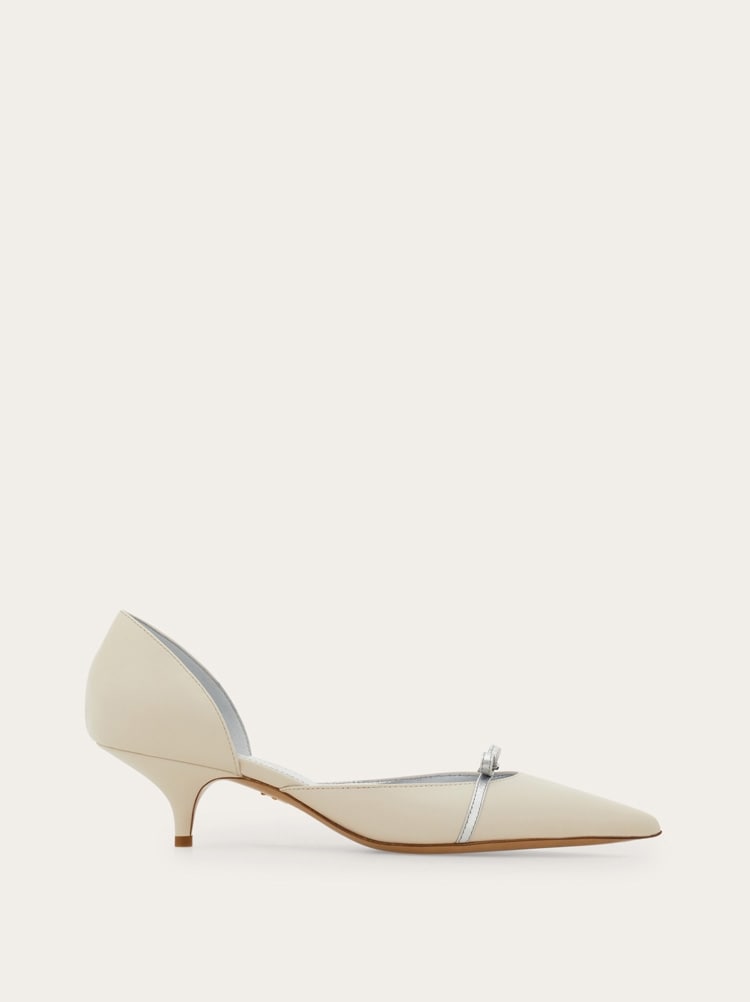 【関税&送料込】Ferragamo Powdery Slingback With Mini Bow Bridal - Mini bow pump - Women | Ferragamo