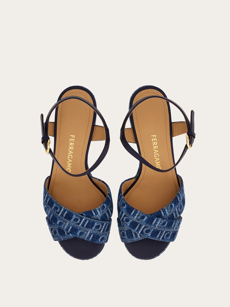 Ferragamo Monogram platform sandal Gallery image 3
