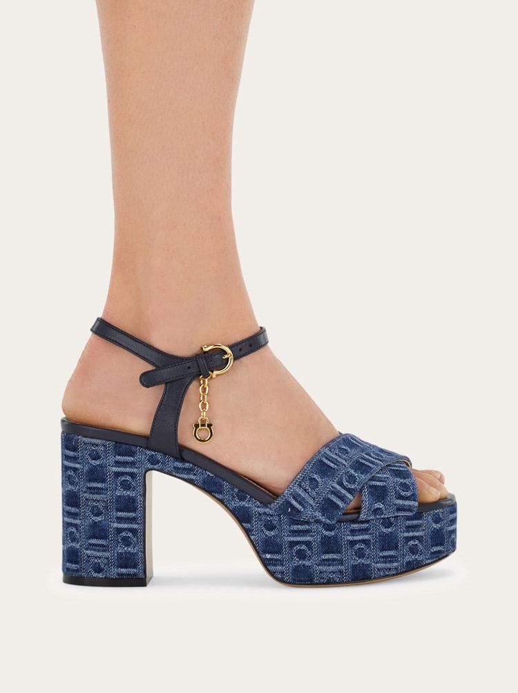 Ferragamo Monogram platform sandal Gallery image 4