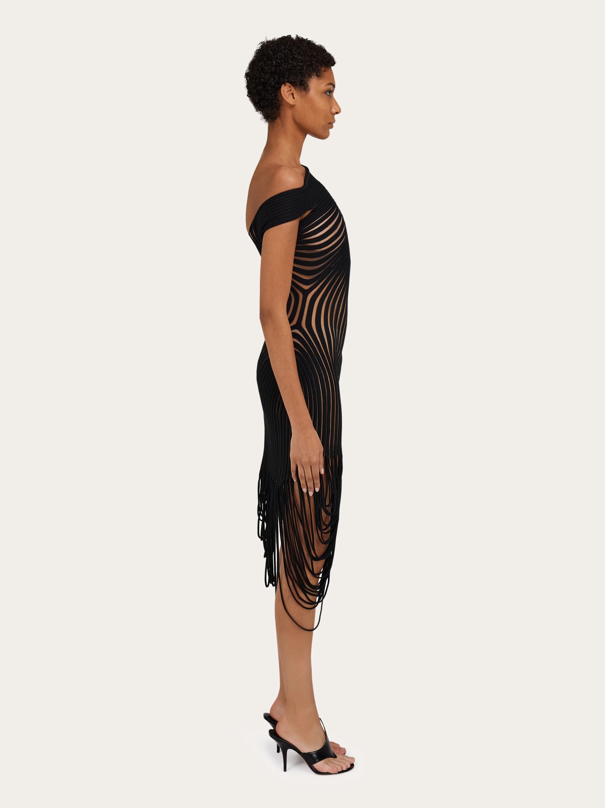 ワンピース SALVATORE FERRAGAMO PINK STRETCH VISCOSE BLEND DRESS Sculptural stretch viscose dress - Women | Ferragamo