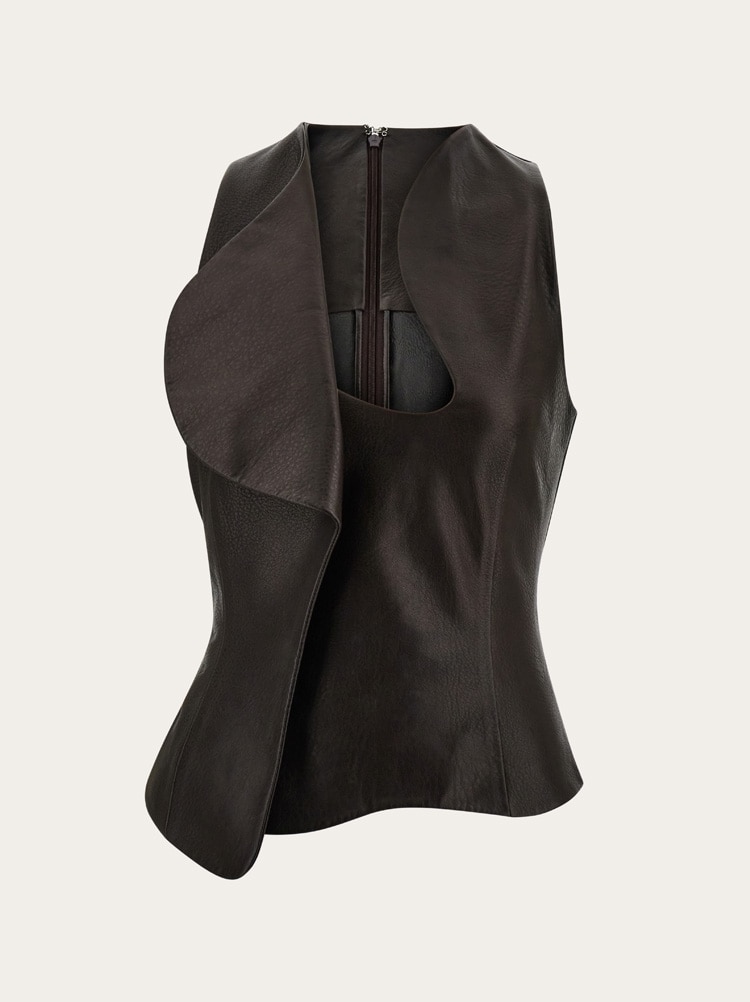 Gilet en cuir Gallery image 1