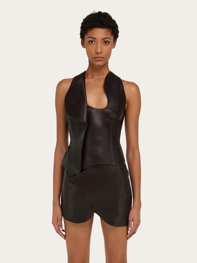 Gilet en cuir Gallery image 2