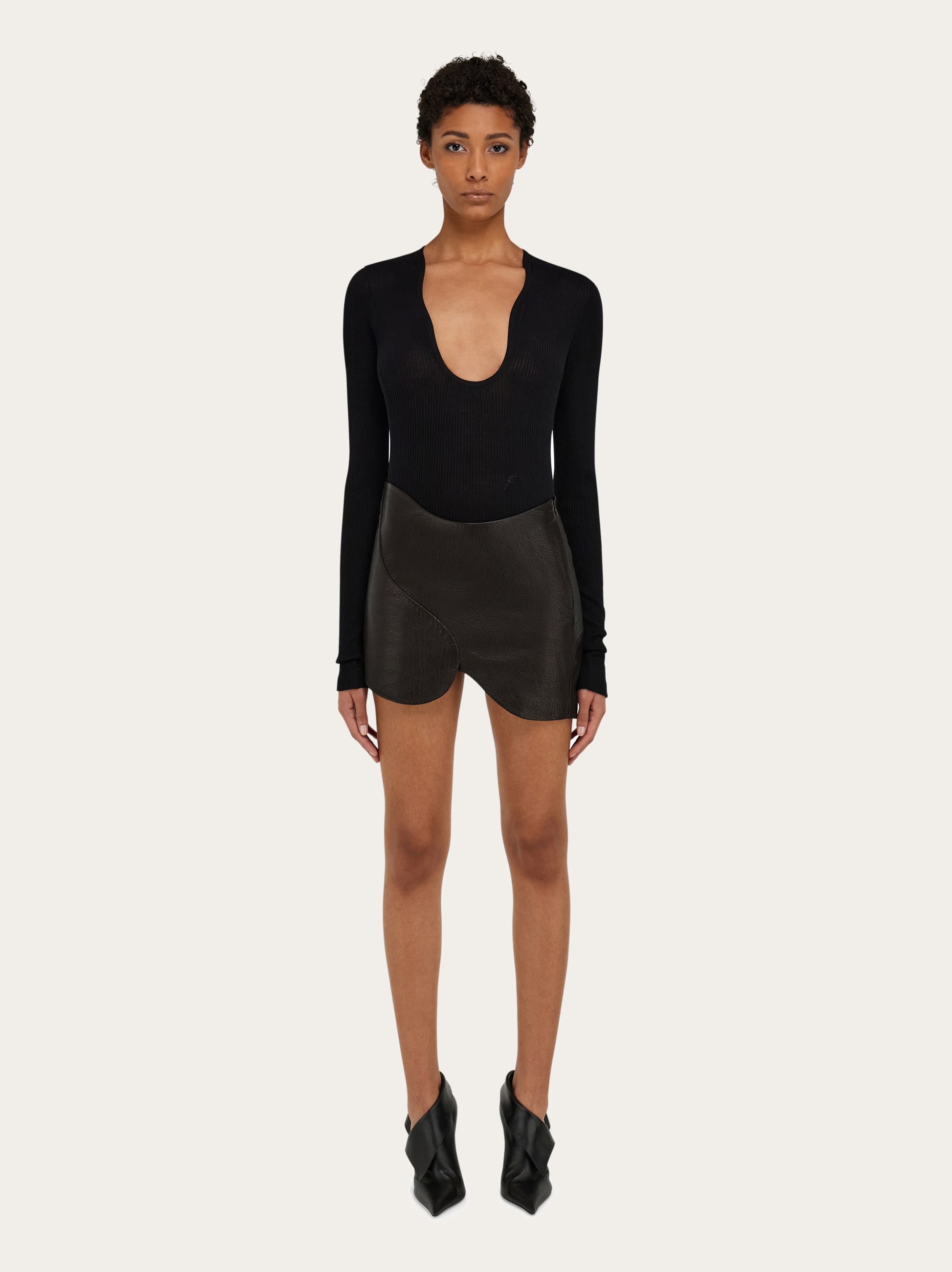 Leather mini skirt - Women | Ferragamo