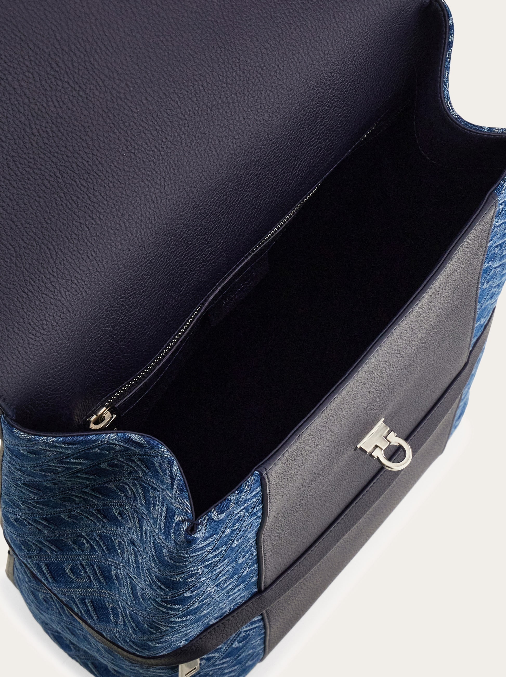 Ferragamo Monogram backpack with Gancini buckle - Men