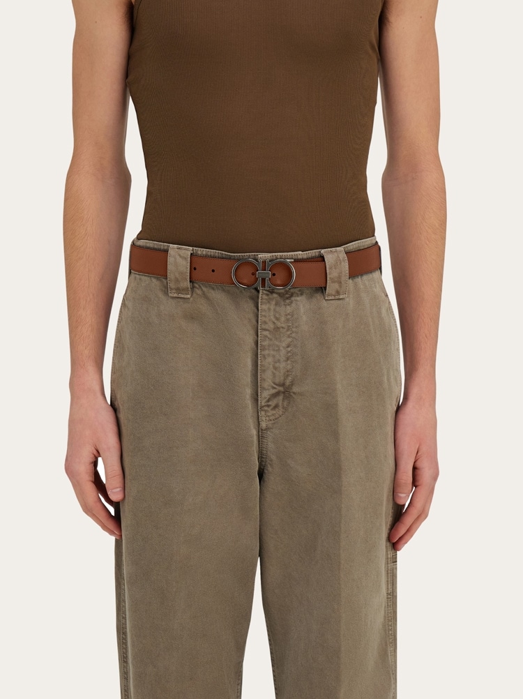 Cinturón reversible y ajustable Gancini Gallery image 4