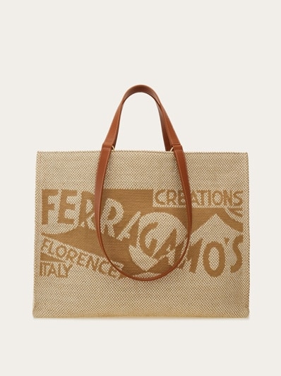 Salvatore Ferragamo｜TOTEBAGS (760351 213484) Ferragamo Tote Bag With Cut-out Detailing (s) | David Jones