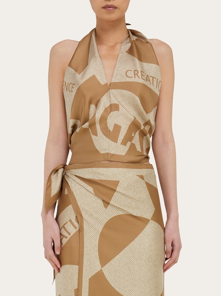 Venna logo handkerchief top Gallery image 3