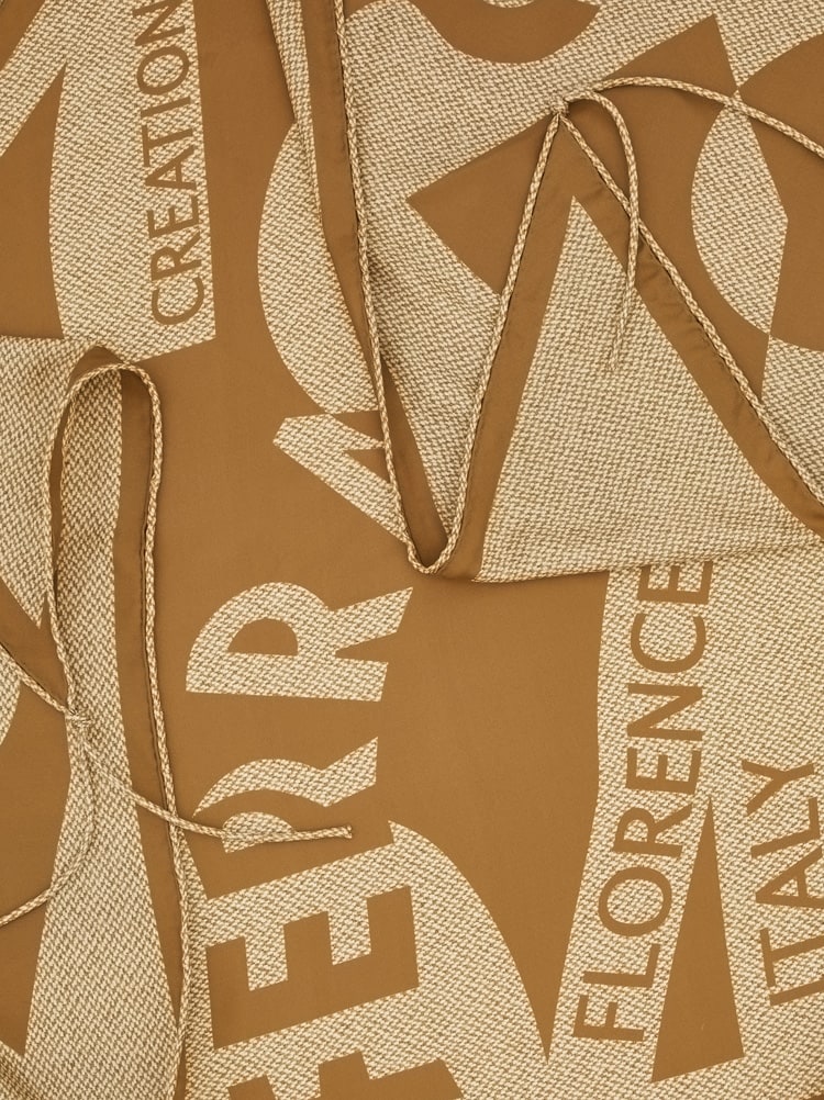 Venna print silk scarf Gallery image 2