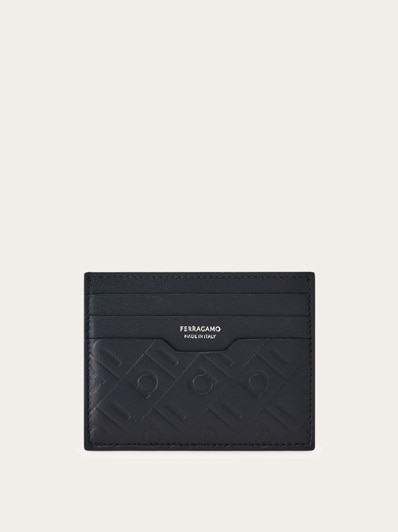 Ferragamo Monogram credit card holder - Men | Ferragamo