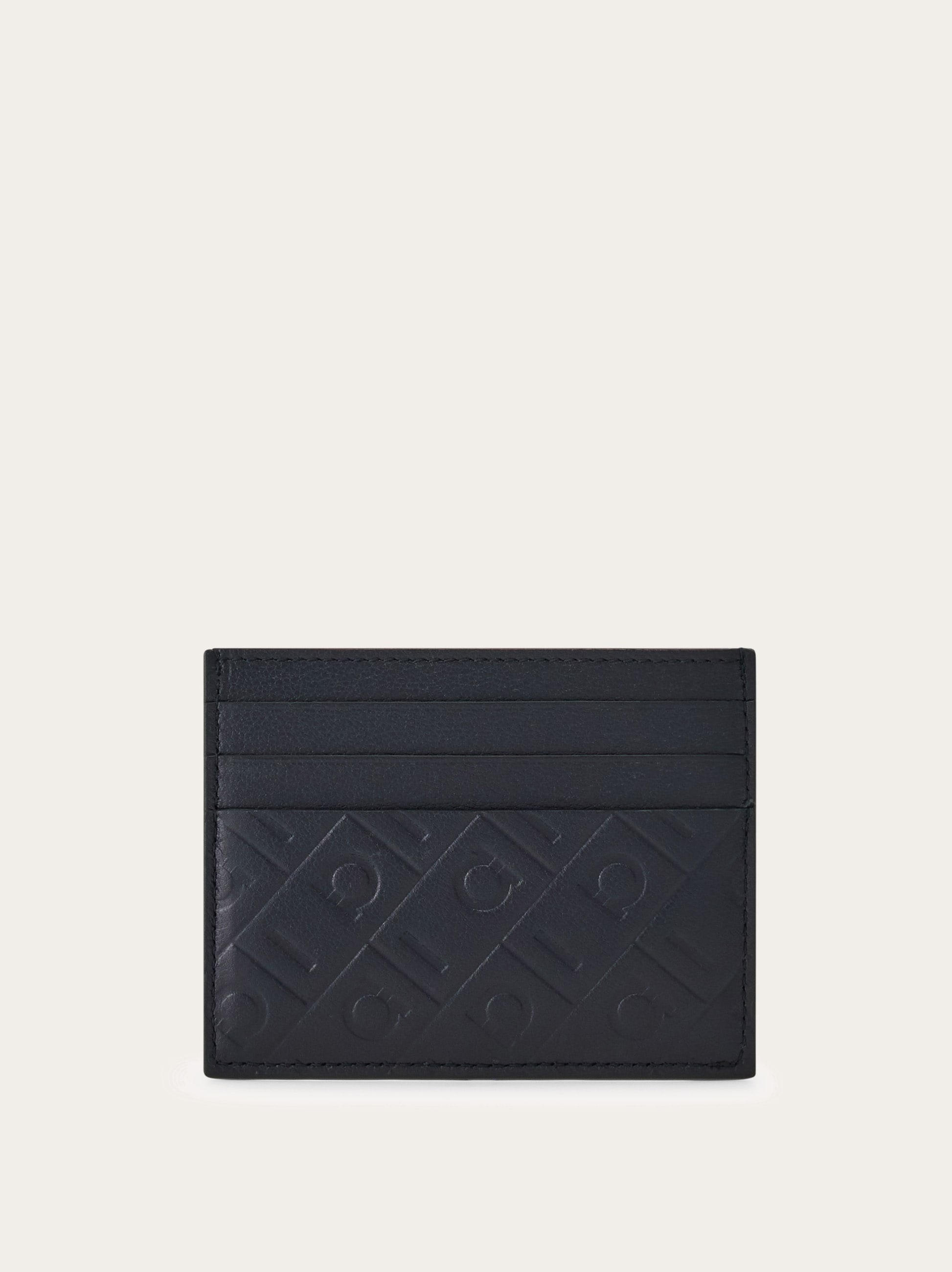 財布・小物その他 SALVATORE FERRAGAMO Black Leather Card Holder Credit card holder - Men | Ferragamo