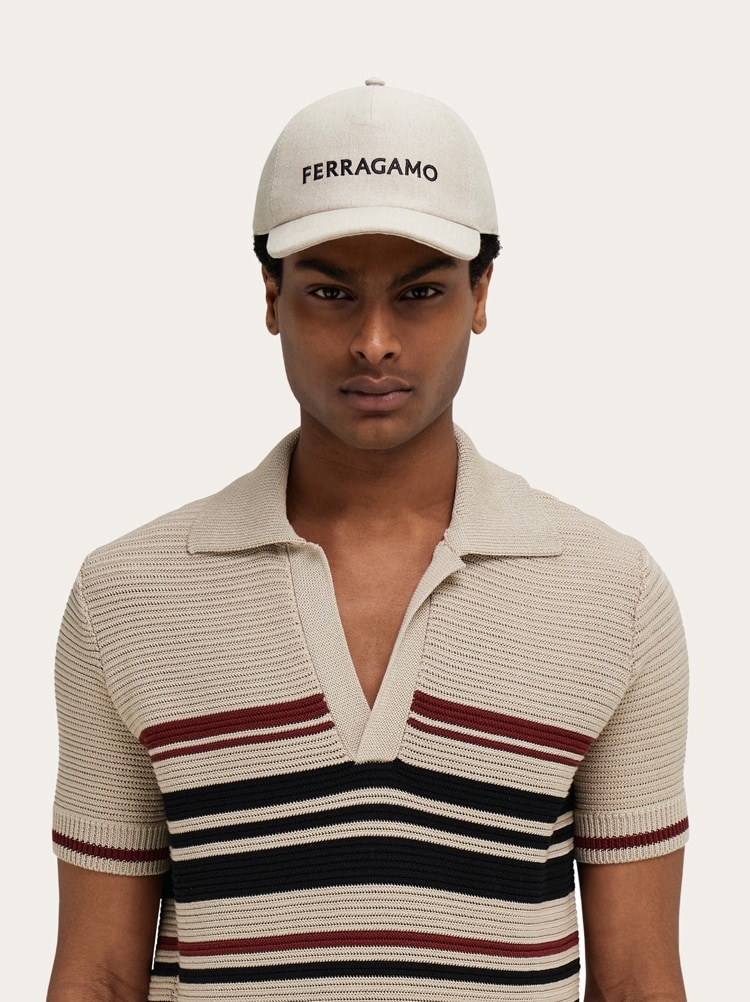 로고 자수 베이스볼 캡 Gallery image 4