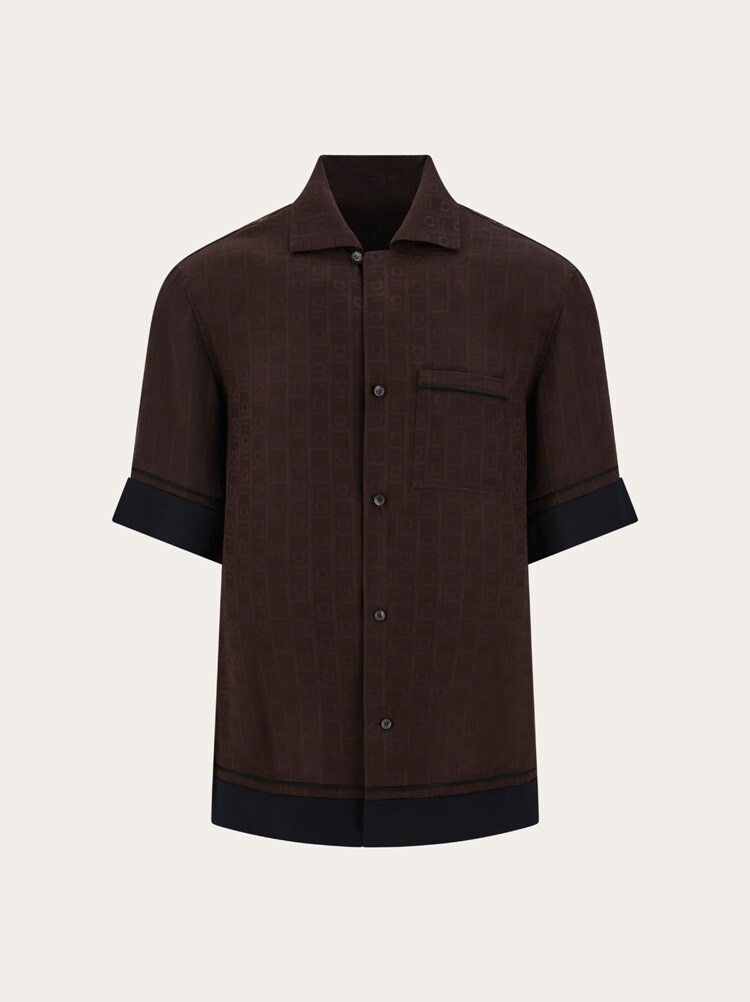 Camisa de manga corta Ferragamo Monogram Gallery image 1