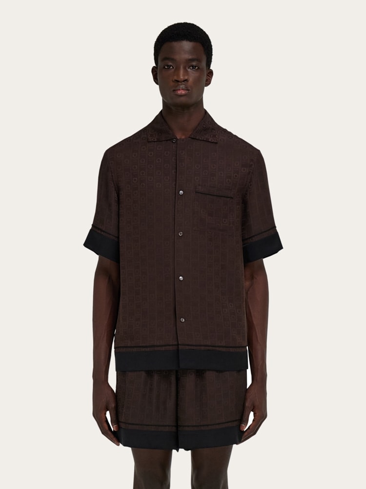 Camisa de manga corta Ferragamo Monogram Gallery image 2