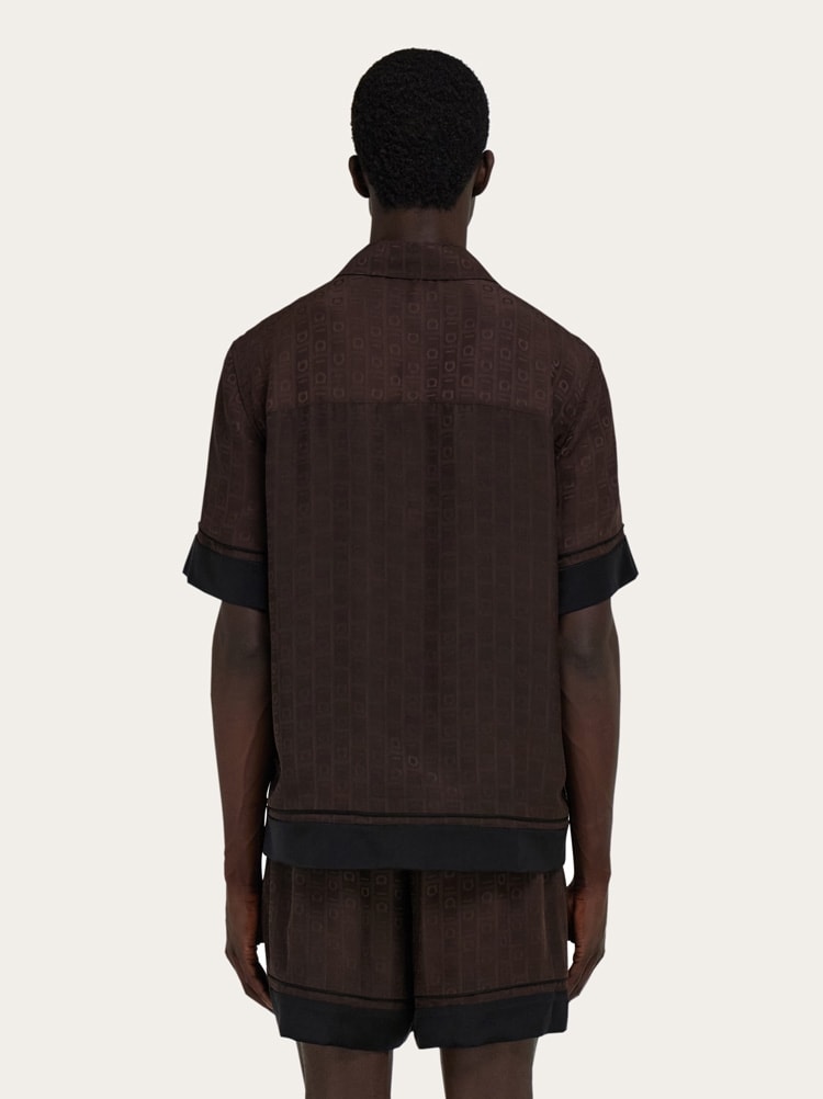 Camisa de manga corta Ferragamo Monogram Gallery image 3