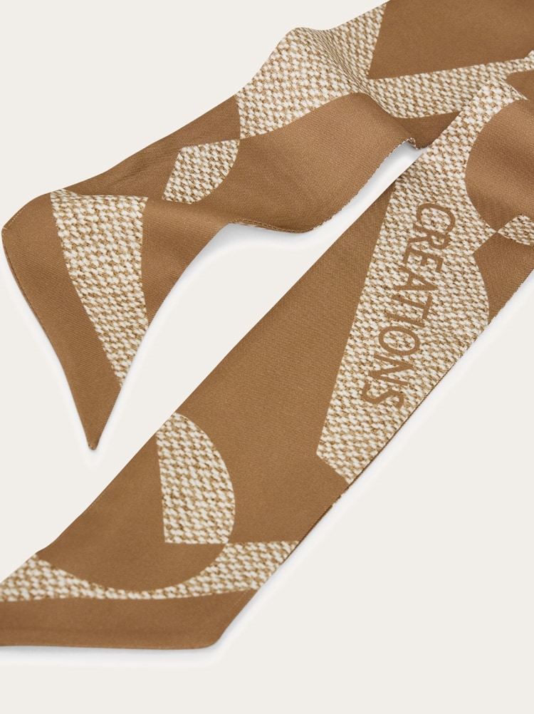 Venna print silk mini bandeau Gallery image 2