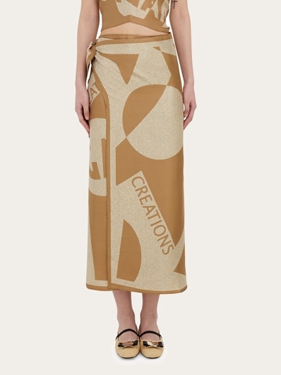 Venna logo sarong skirt - Women | Ferragamo