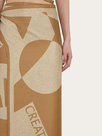 Venna logo sarong skirt - Women | Ferragamo