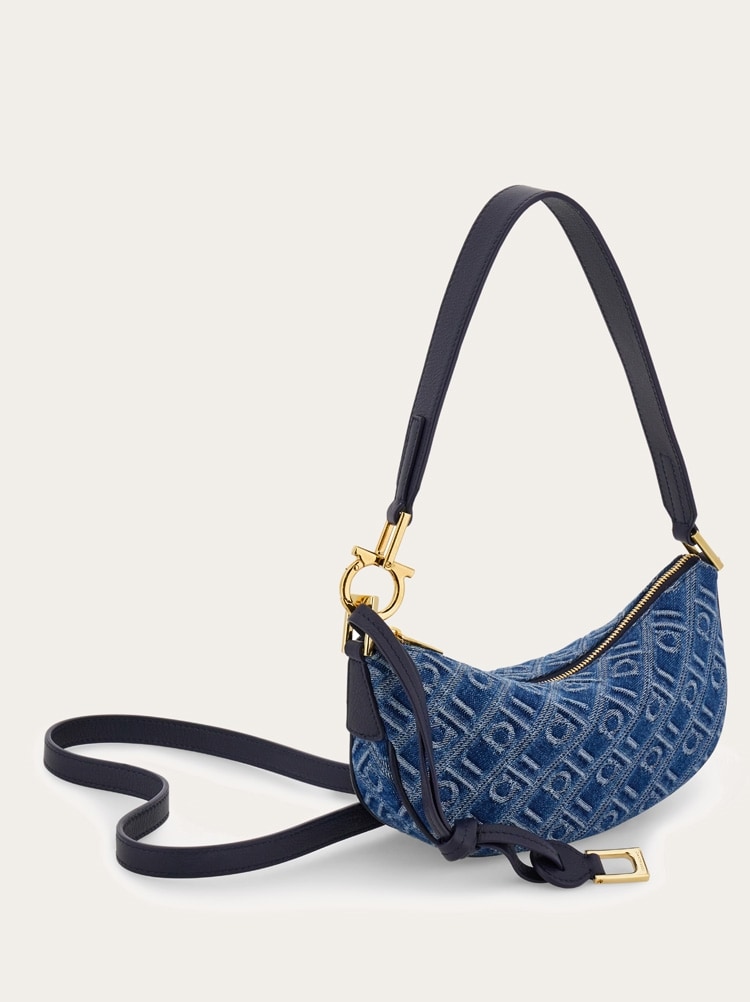 【SALVATORE FERRAGAMO】MINI HOBO BAG Ferragamo Leather Hobo Mini Bag | Coggles