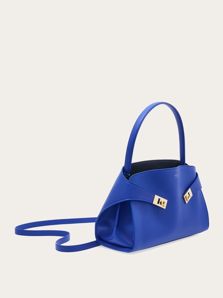 Hug soft bicolor shoulder bag (M) - Women | Ferragamo