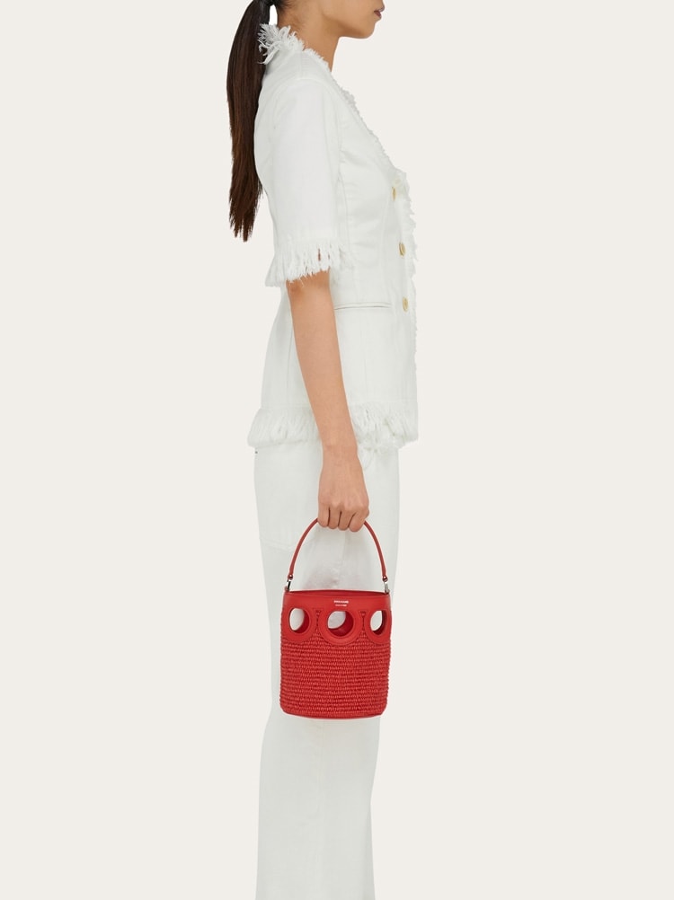 Gancini outline bucket bag (XS) Gallery image 3