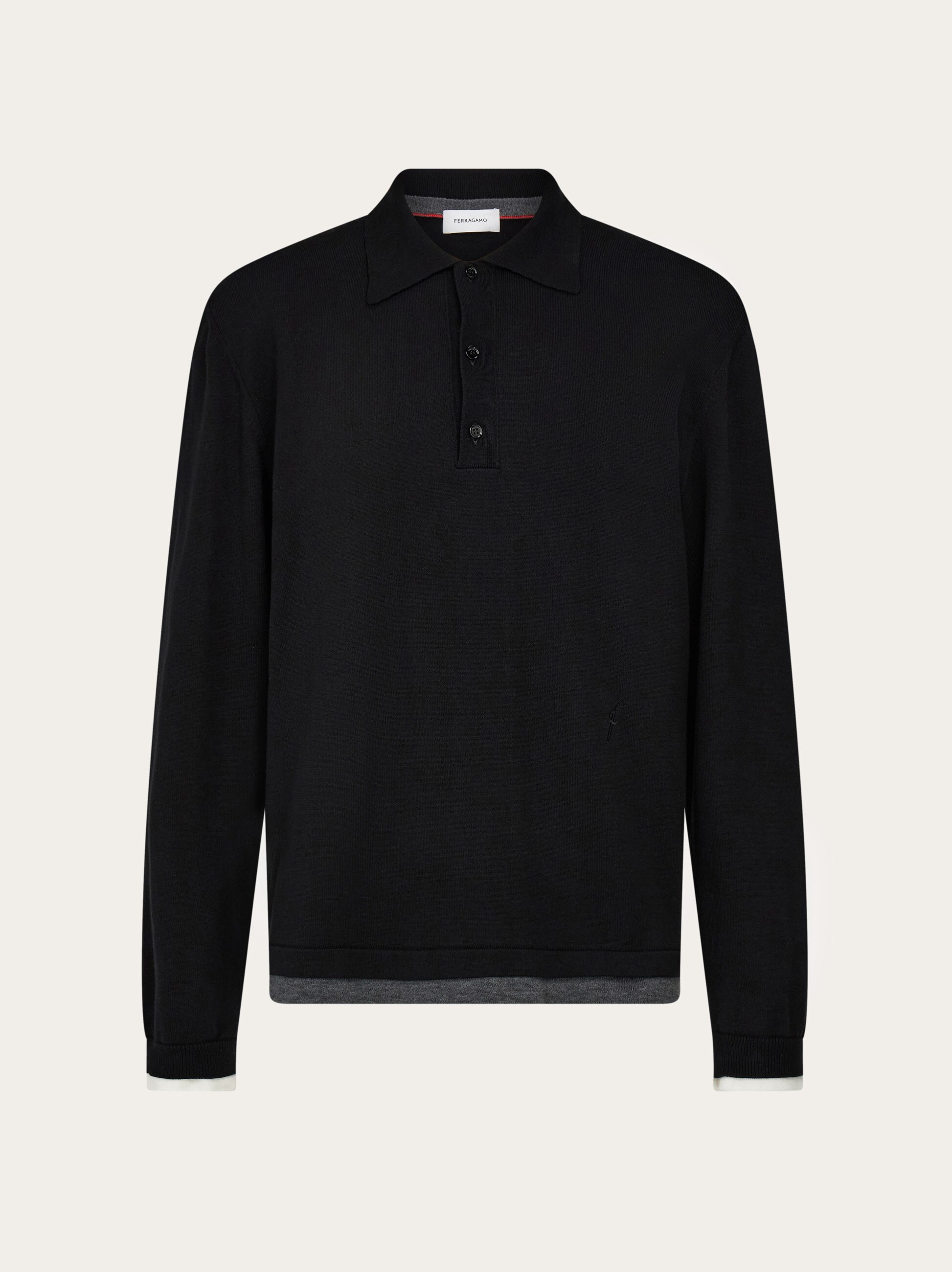 Layered long sleeved polo - Men | Ferragamo