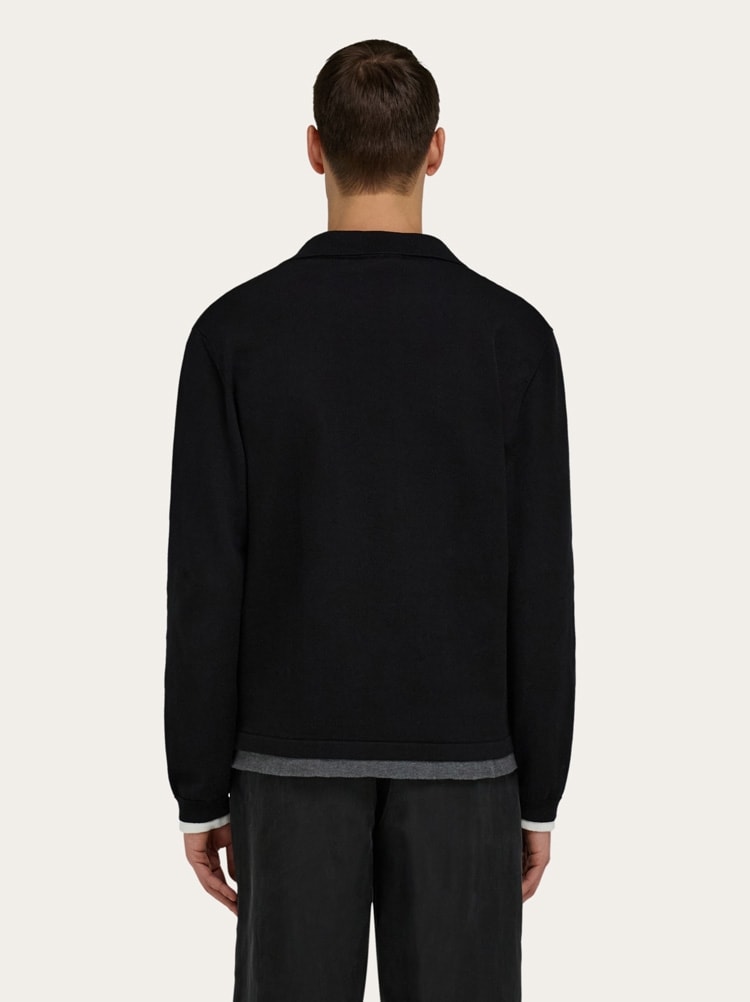 Layered long sleeved polo Gallery image 3