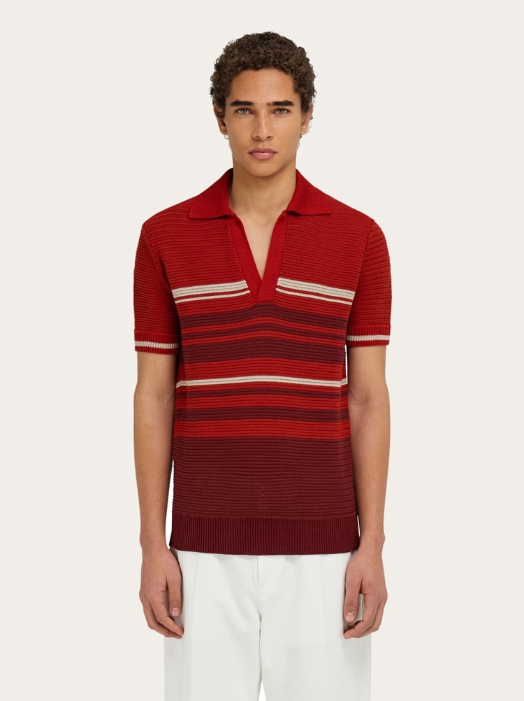Cotton knit polo shirt Gallery image 2