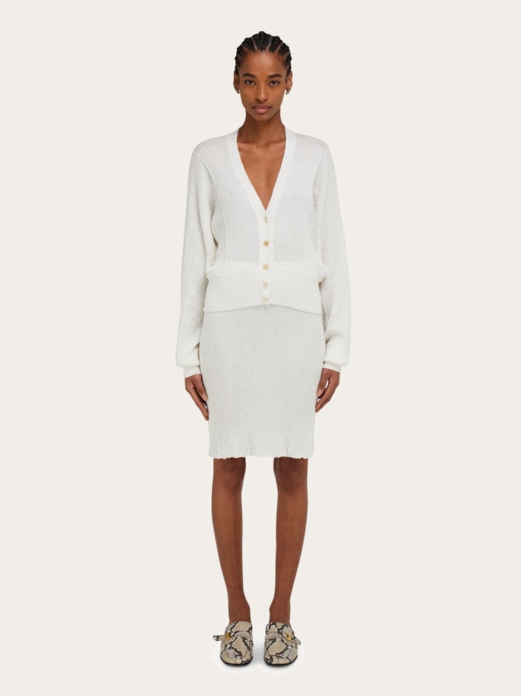 Jersey linen skirt Gallery image 6