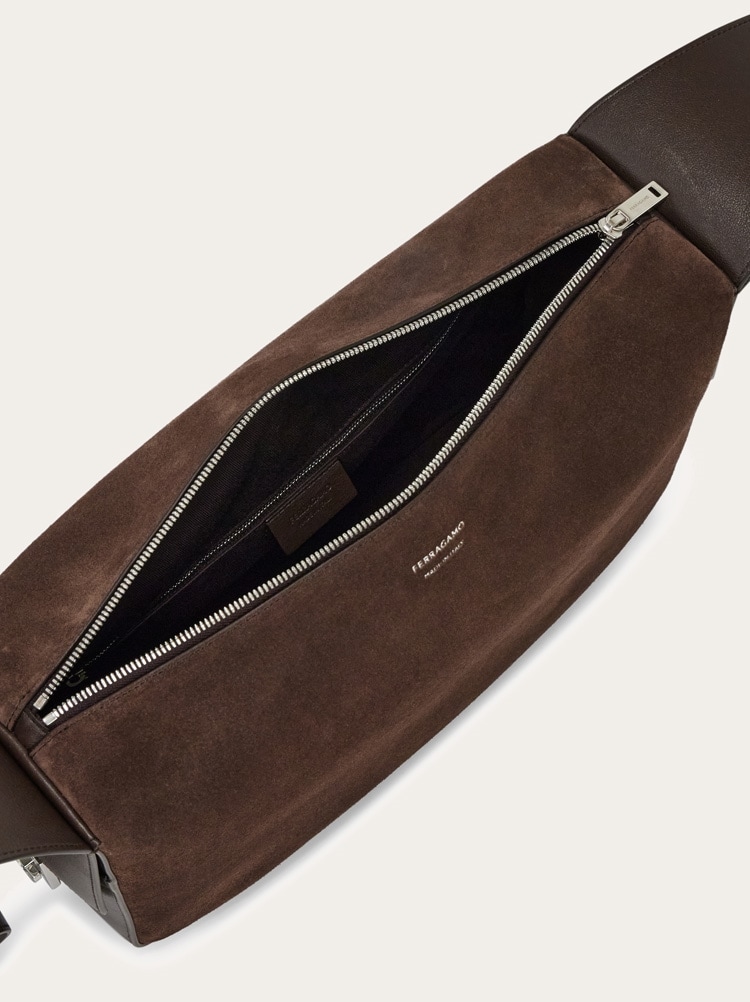 Bolso messenger con hebillas Gancini (M) Gallery image 6