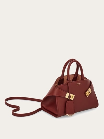 匿名発送❤️Ferragamo Hug バイカラー ハンドバッグ (XS) - ウィメンズ | Ferragamo