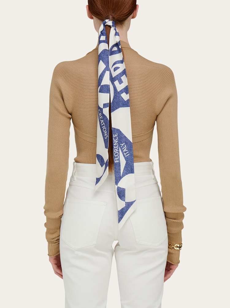 Venna print silk mini bandeau Gallery image 3